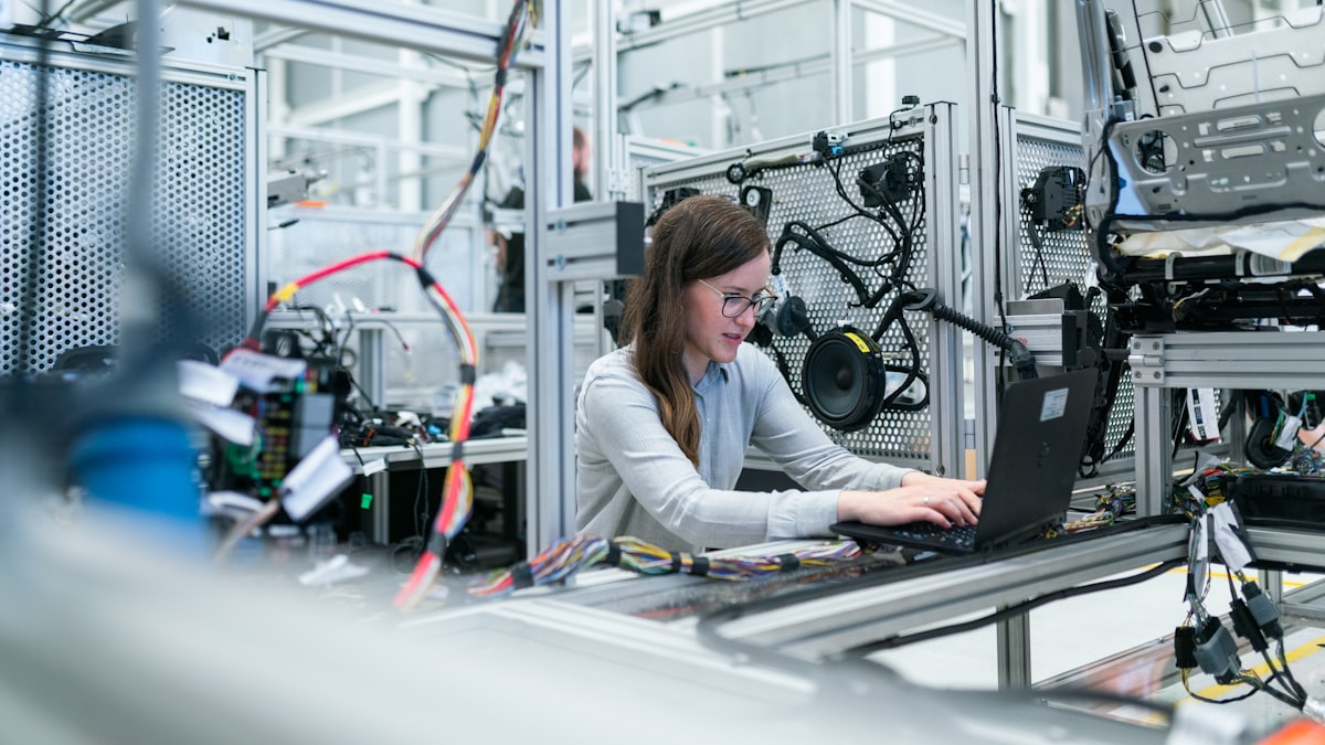 Pre-compliance EMC testing setup with spectrum analyzer and near-field probes